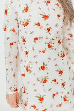 Clearance Worth Collective Adelaide Open Back Floral Mini Dress in White