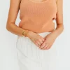 Discount Worth Collective Alanna Knit Cami in Dusty Coral