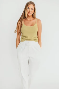 Best Worth Collective Alanna Knit Cami in Vintage Mustard