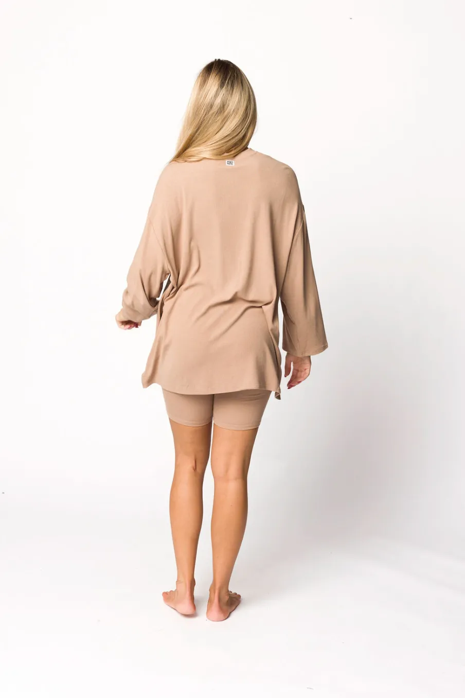 Outlet Worth Collective All Weekend Long Set - Long Sleeves - in Biscotti