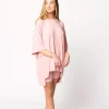 Clearance Worth Collective All Weekend Long Set - Short Sleeves - in Perfect Pink