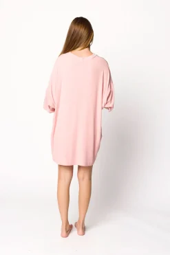 Clearance Worth Collective All Weekend Long Set - Short Sleeves - in Perfect Pink