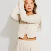 Clearance Worth Collective Andie Pointelle Short in Cream