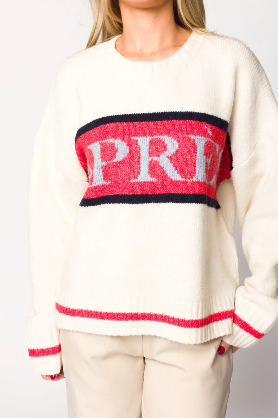 Online Worth Collective Apres Pullover Sweater Top in Cream
