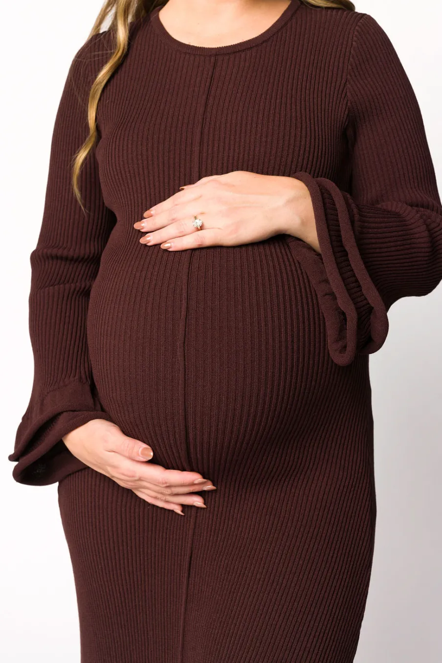 Best Worth Collective Arlet Dress in Brown - Bump Friendly