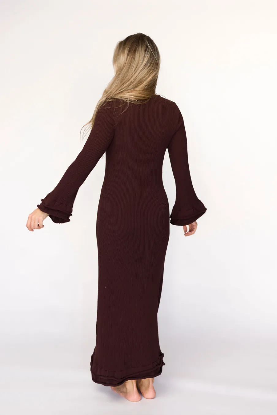 Best Worth Collective Arlet Dress in Brown - Bump Friendly