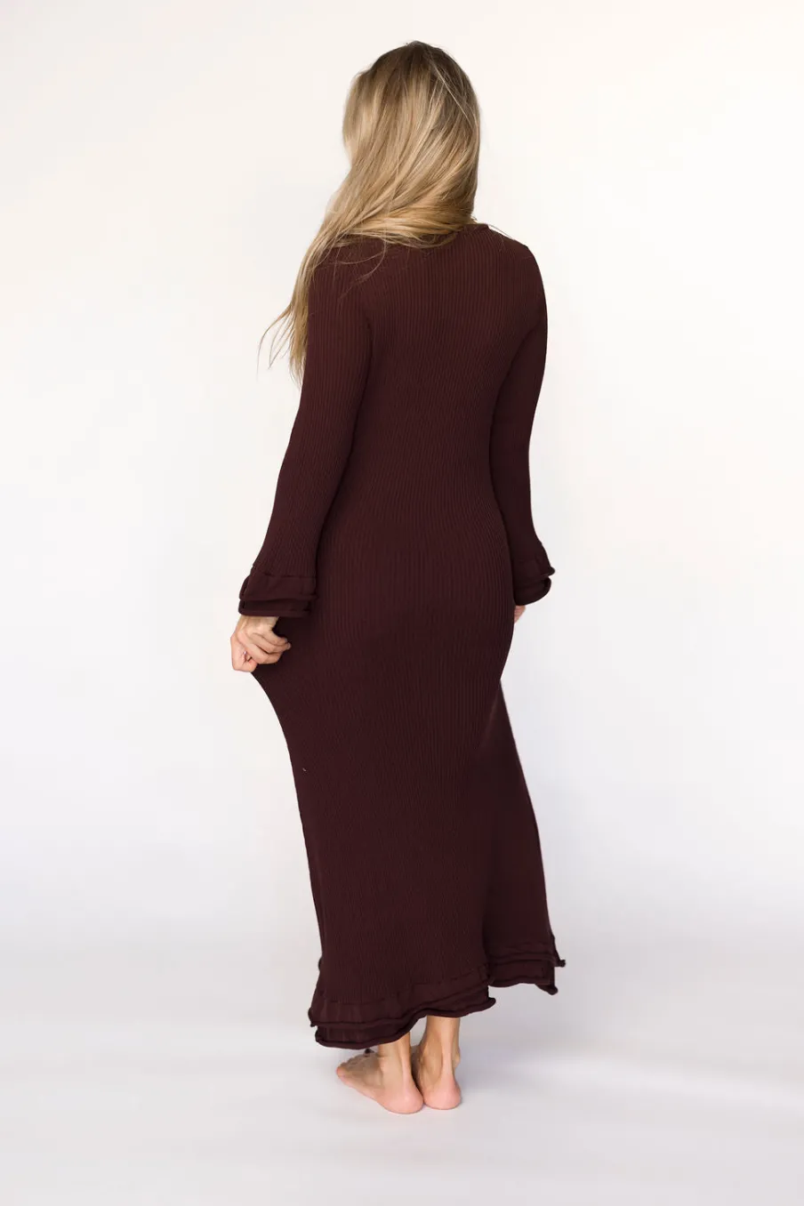 Best Worth Collective Arlet Dress in Brown - Bump Friendly
