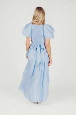Clearance Worth Collective ASTR Linette Jacquard Midi Dress in Blue