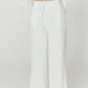 Best Worth Collective Aurelie 100% Organic Cotton Pants in Off-White