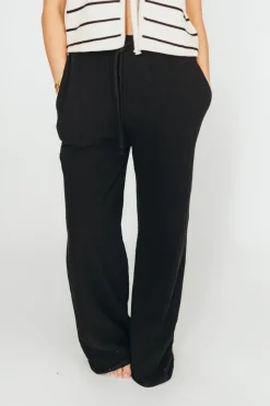 New Worth Collective Aurelie 100% Organic Cotton Pants in Black