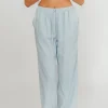 Best Worth Collective Avani Wide Leg Pants in Powder Blue