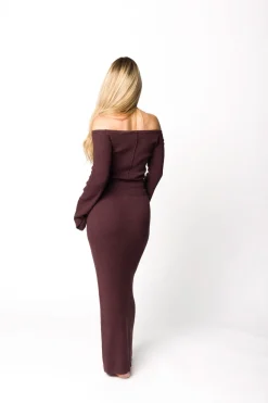 Best Worth Collective Bella Two Piece Sweater Set in Cabernet