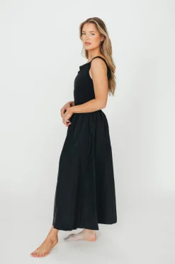 Sale Worth Collective Bethany Off-Shoulder Midi Dress in Black