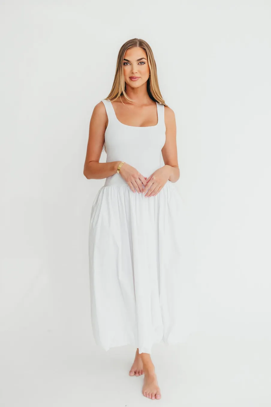 Discount Worth Collective Betty Dress in White