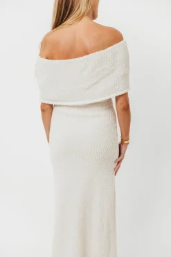 Hot Worth Collective Brit Maxi Dress in Cream
