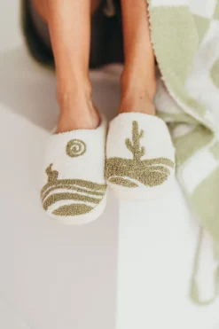 Clearance Worth Collective Cactus Slippers
