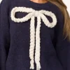 New Worth Collective Clara Oversized Pullover Sweater in Navy