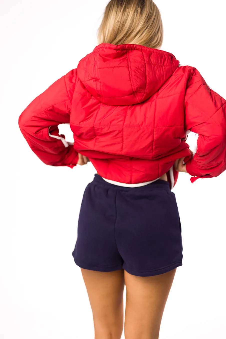 Outlet Worth Collective Comfy Cozy High Waisted Sweat Shorts in Navy (Sold Separately)