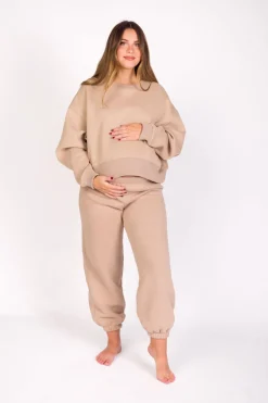 Clearance Worth Collective Comfy Cozy Sweatpants in Mocha