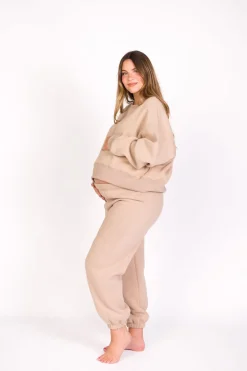 Clearance Worth Collective Comfy Cozy Sweatpants in Mocha