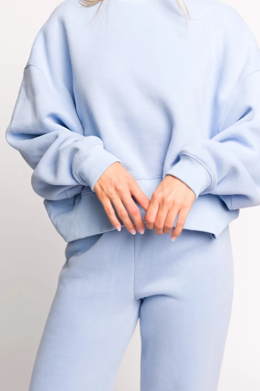 Discount Worth Collective Comfy Cozy Sweatpants in Baby Blue - Top Sold Separately