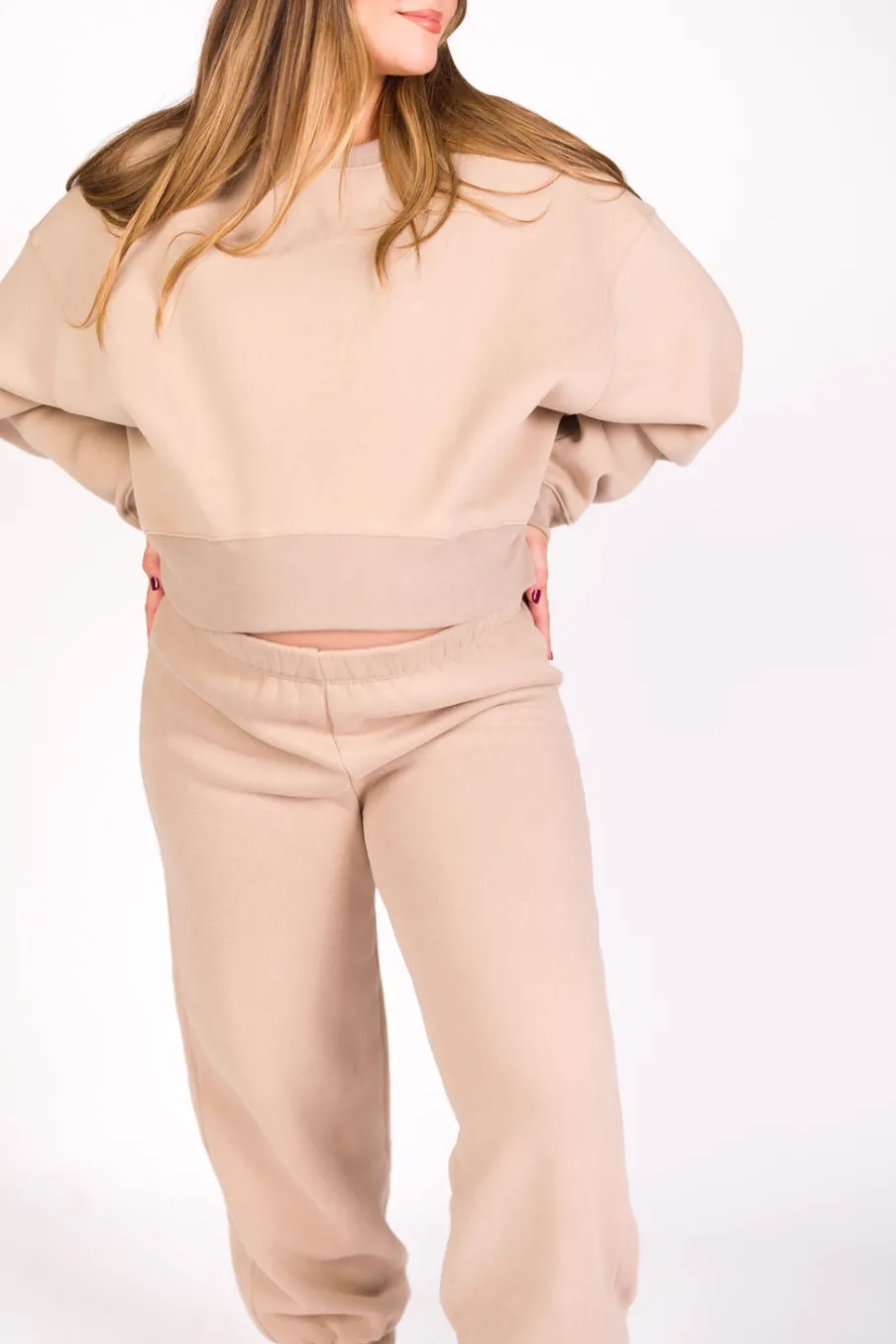 Clearance Worth Collective Comfy Cozy Sweatpants in Mocha