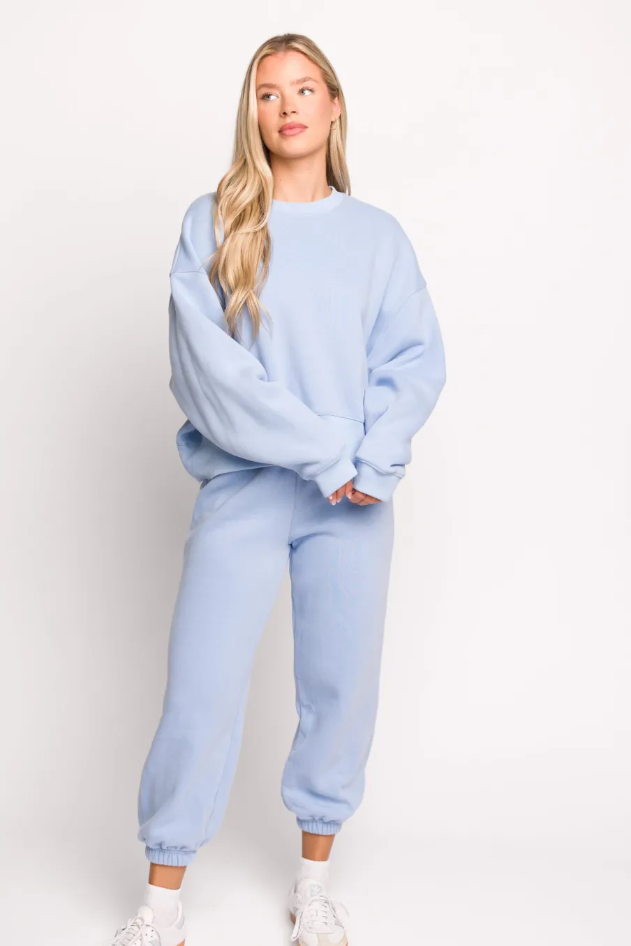 Discount Worth Collective Comfy Cozy Sweatpants in Baby Blue - Top Sold Separately