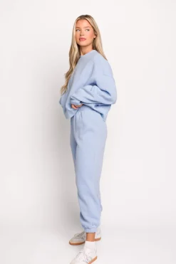 Discount Worth Collective Comfy Cozy Sweatpants in Baby Blue - Top Sold Separately