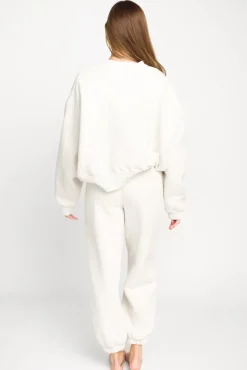 Discount Worth Collective Comfy Cozy Sweatshirt in Grey - Bottoms Sold Separately