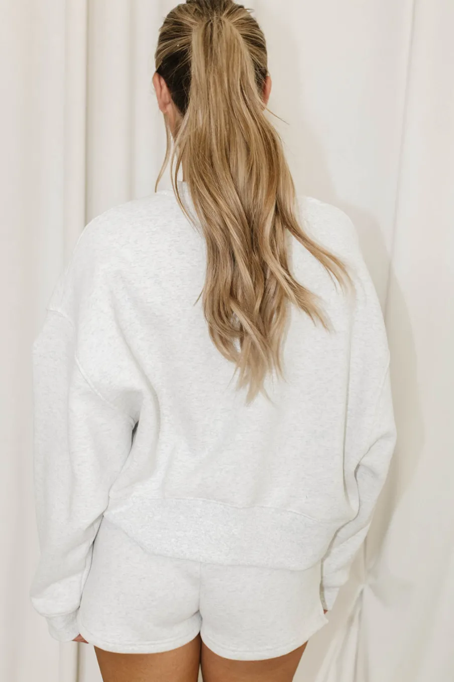 Discount Worth Collective Comfy Cozy Sweatshirt in Grey - Bottoms Sold Separately