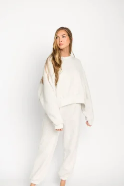 Discount Worth Collective Comfy Cozy Sweatshirt in Grey - Bottoms Sold Separately