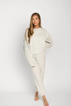 Discount Worth Collective Comfy Cozy Sweatshirt in Grey - Bottoms Sold Separately