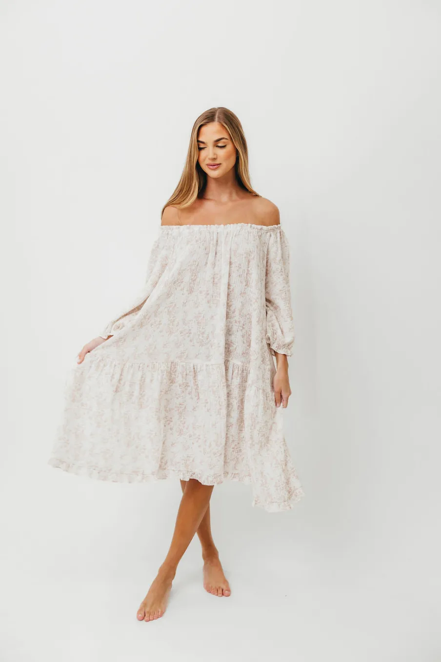 Clearance Worth Collective Cotton House Dress in Hampton Pink - Bump Friendly