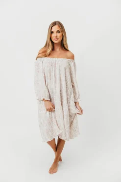 Clearance Worth Collective Cotton House Dress in Hampton Pink - Bump Friendly