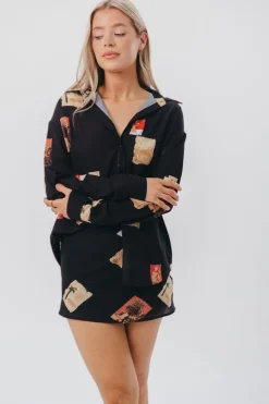 Hot Worth Collective Cozumel Mini Skirt in Black