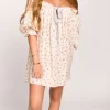 Clearance Worth Collective Darling Mini Dress in Country Bloom