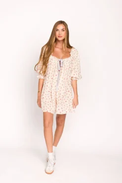 Clearance Worth Collective Darling Mini Dress in Country Bloom