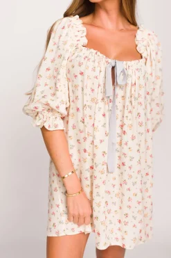 Clearance Worth Collective Darling Mini Dress in Country Bloom