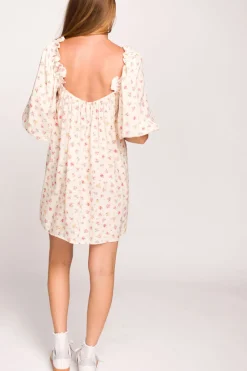 Clearance Worth Collective Darling Mini Dress in Country Bloom