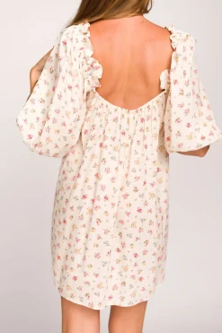 Clearance Worth Collective Darling Mini Dress in Country Bloom