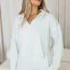 Fashion Worth Collective Davis Sweatshirt & Shorts Set in Ice Flow