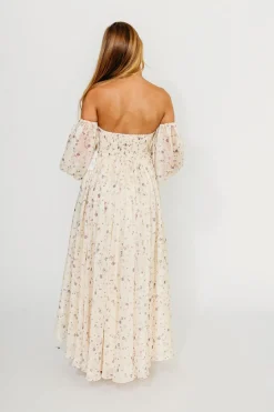 Clearance Worth Collective Dear Lily Maxi Dress in Lilac - Bump Friendly