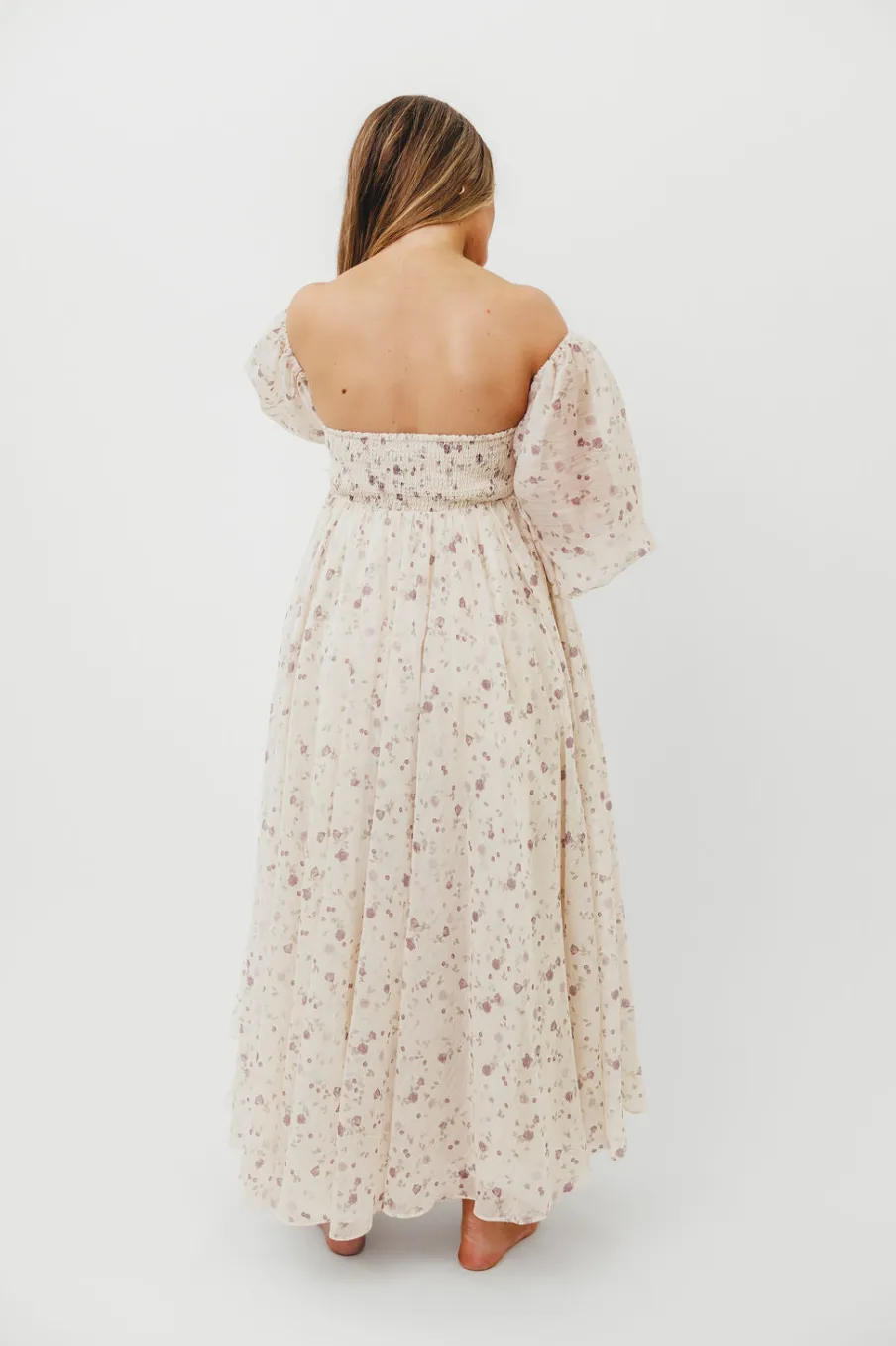 Clearance Worth Collective Dear Lily Maxi Dress in Lilac - Bump Friendly