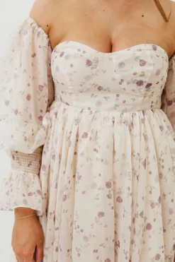 Clearance Worth Collective Dear Lily Maxi Dress in Lilac - Bump Friendly