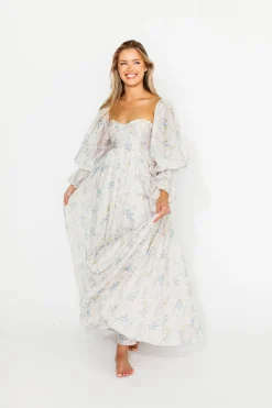 Sale Worth Collective Dear Skye Floral Dress in Blue