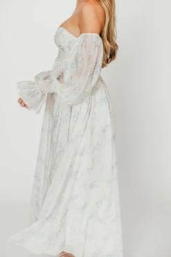 Sale Worth Collective Dear Skye Floral Dress in Blue