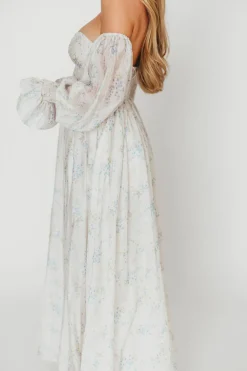 Sale Worth Collective Dear Skye Floral Dress in Blue