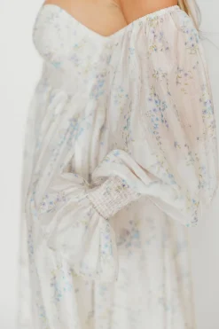 Sale Worth Collective Dear Skye Floral Dress in Blue