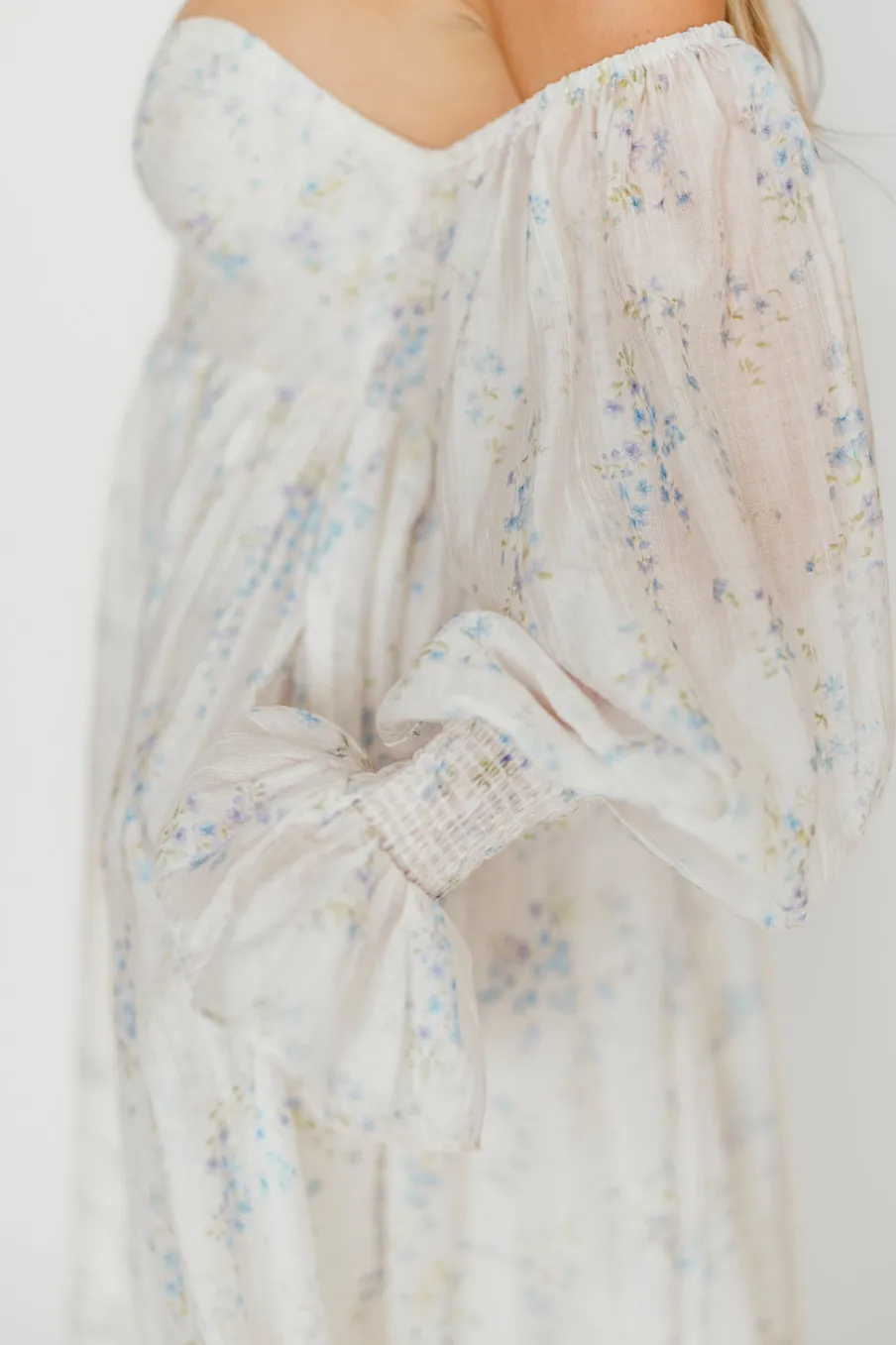 Sale Worth Collective Dear Skye Floral Dress in Blue