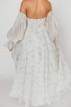 Sale Worth Collective Dear Skye Floral Dress in Blue